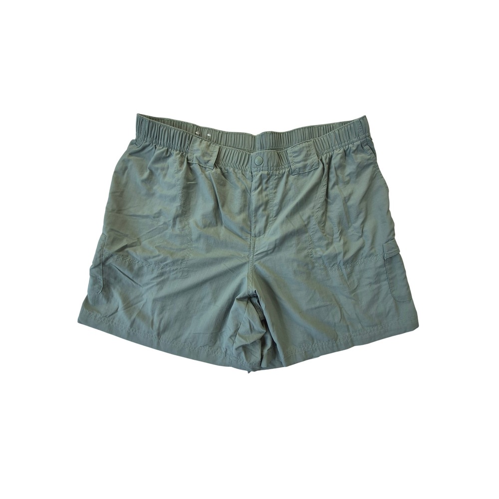 Columbia AL4572 Womens Large Sage Green Nylon Cargo Hiking Outdoor Shorts
